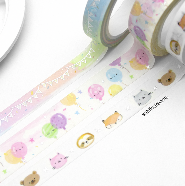 Celebrate every tiny victory, hand painted washi