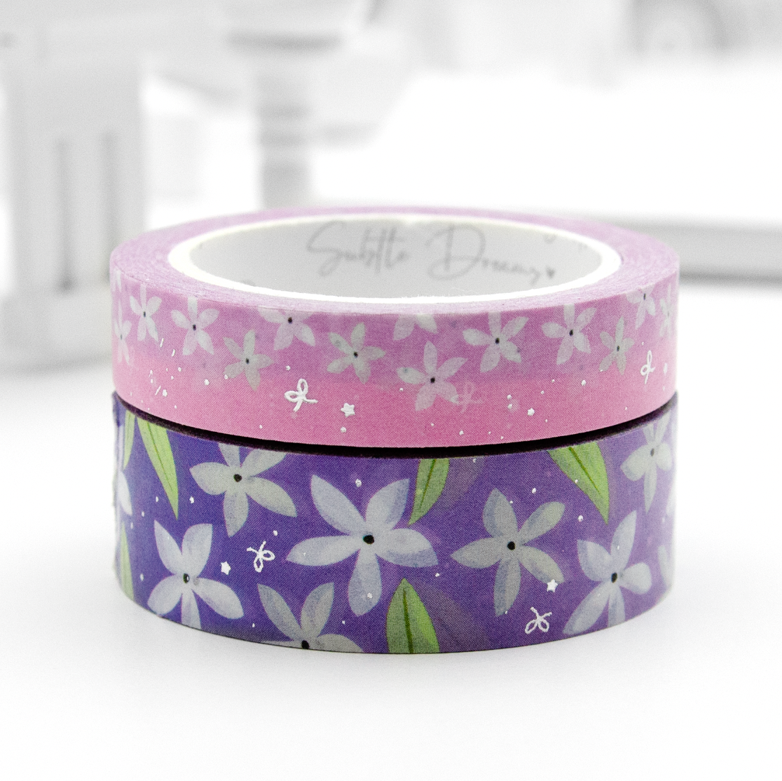 Fresh jasmine floral washi