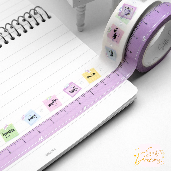 Positive sticky notes washi