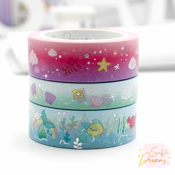 Under the sea, cloud washi