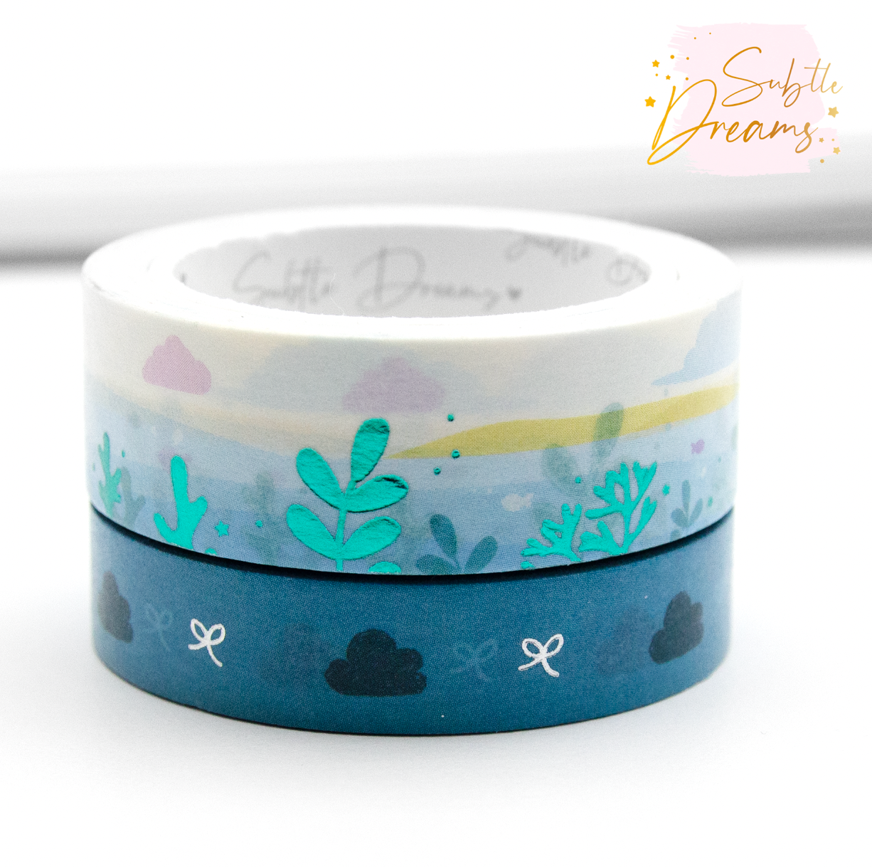 Let the sea set you free washi, teal foil