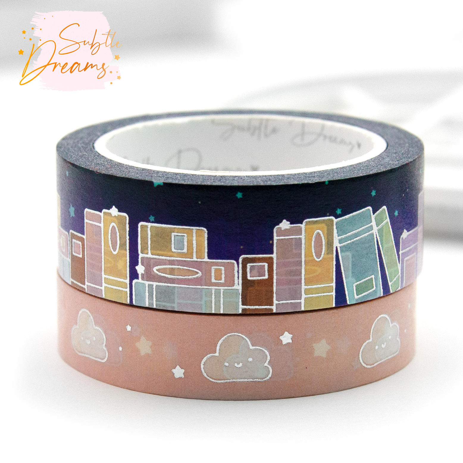 Dreamy Bookshelf washi