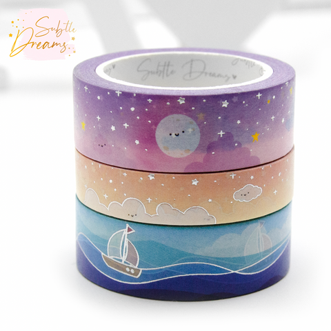 Shades of the sea washi