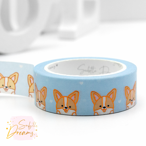 Corgi peek-a-aboo washi, dog lovers