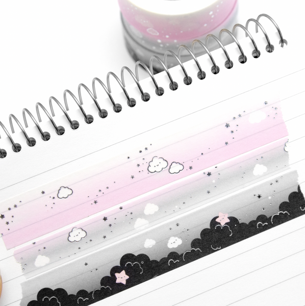 Pink fog, cloud washi