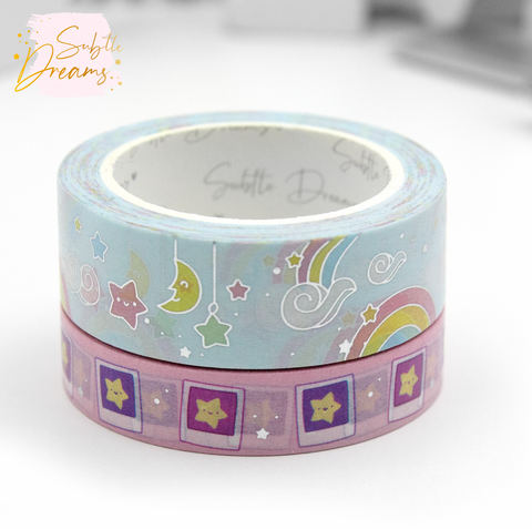 Create your own rainbow washi