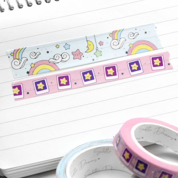 Create your own rainbow washi