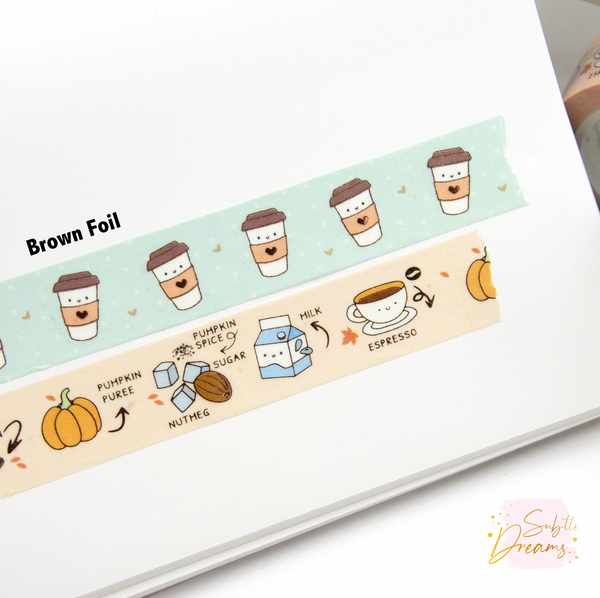 Pumpkin spice season fall washi