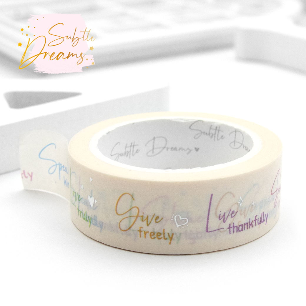 Daily affirmations washi