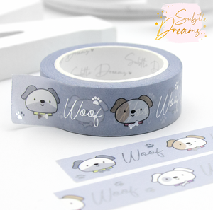 Woof, doggie lover washi