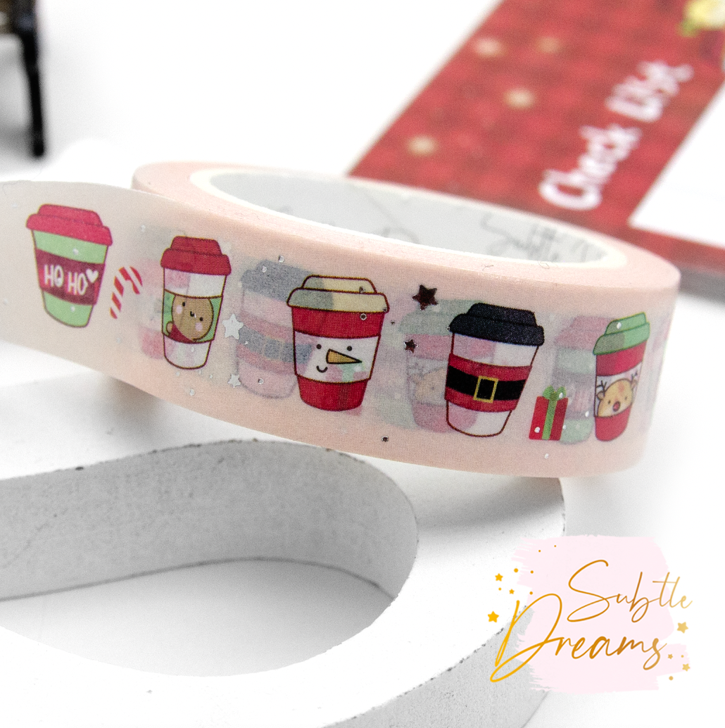 Holiday cups washi