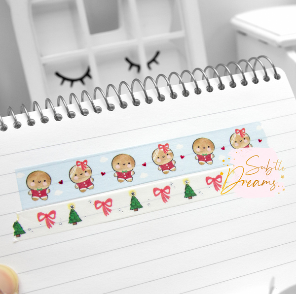 Gingerbread people washi