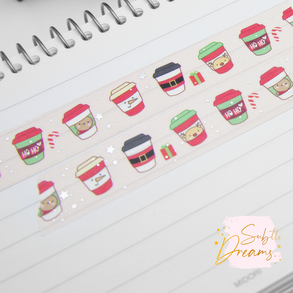 Holiday cups washi