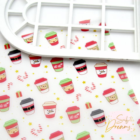 Christmas cups vellum- LOW STOCK!