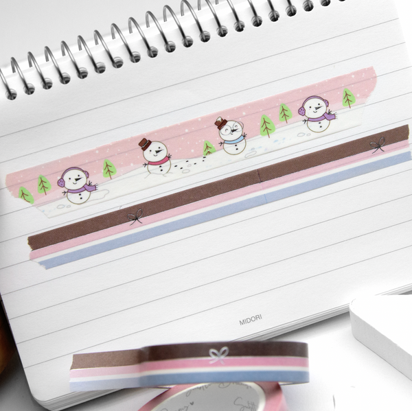 Let it snow, snowman washi