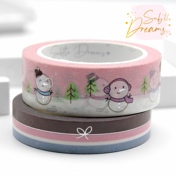 Let it snow, snowman washi