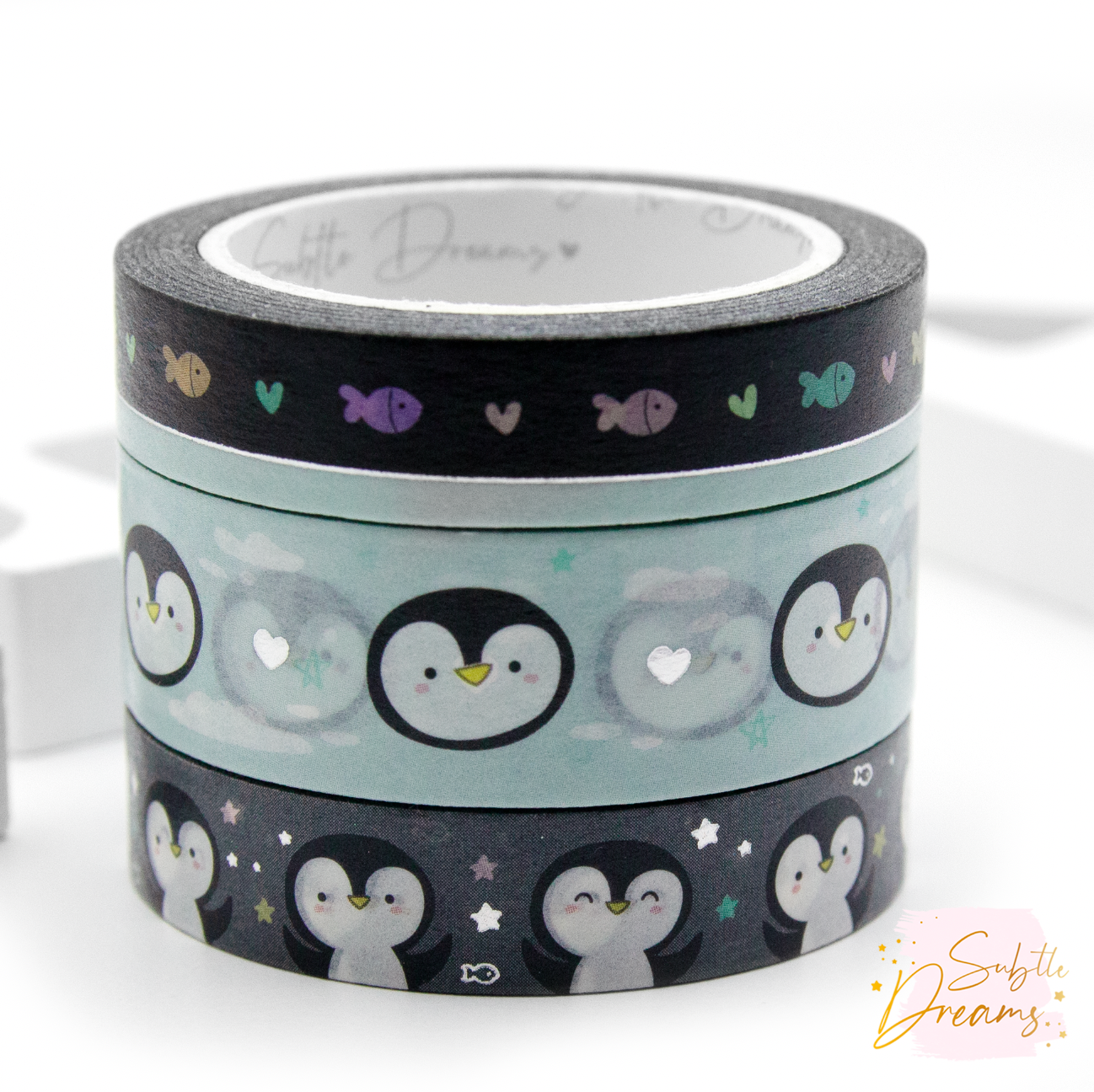 Love penguins washi