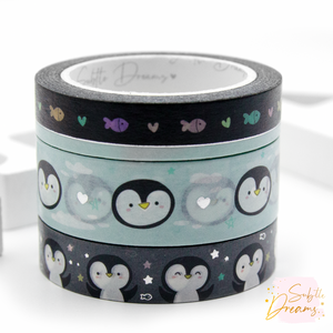 Love penguins washi