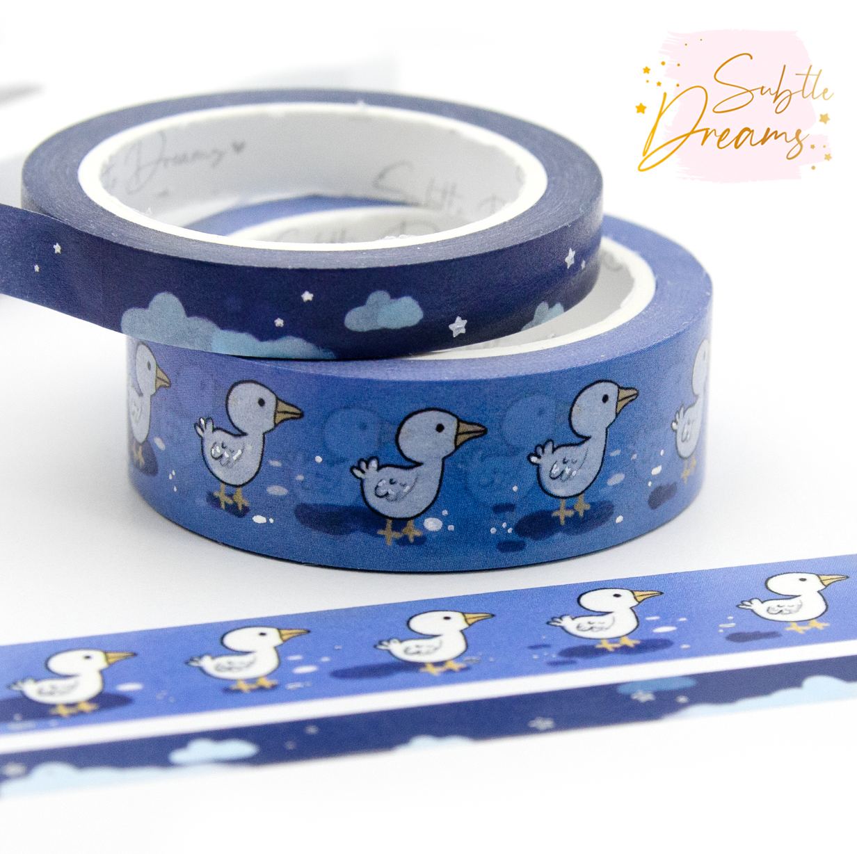 Little duckies hand painted washi