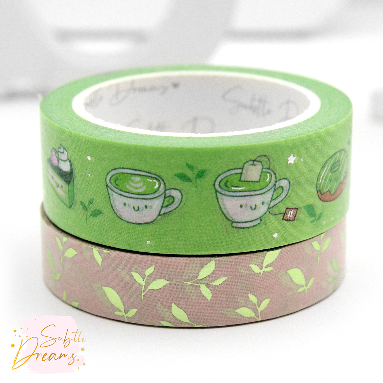 Matcha tea kawaii washi