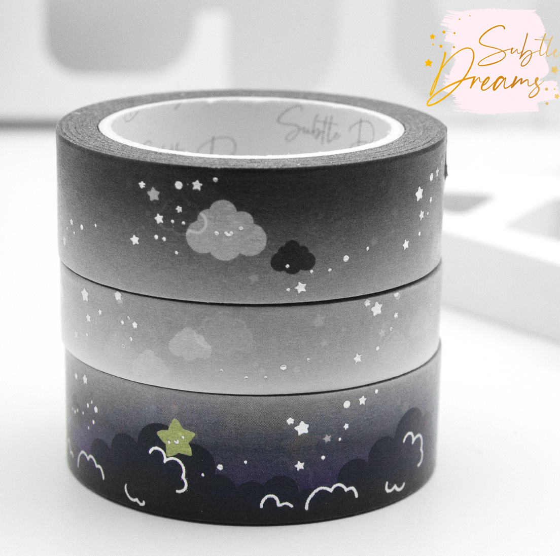 Baby seal black cloud washi