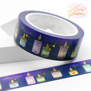 Upon a star, candle washi