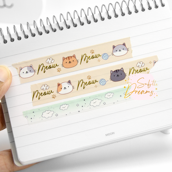 Meow, cat lady washi