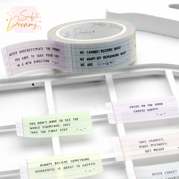 Motivational quotes washi Vol.3