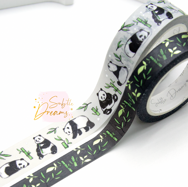 Stu-Panda-Ous washi, hand sketched