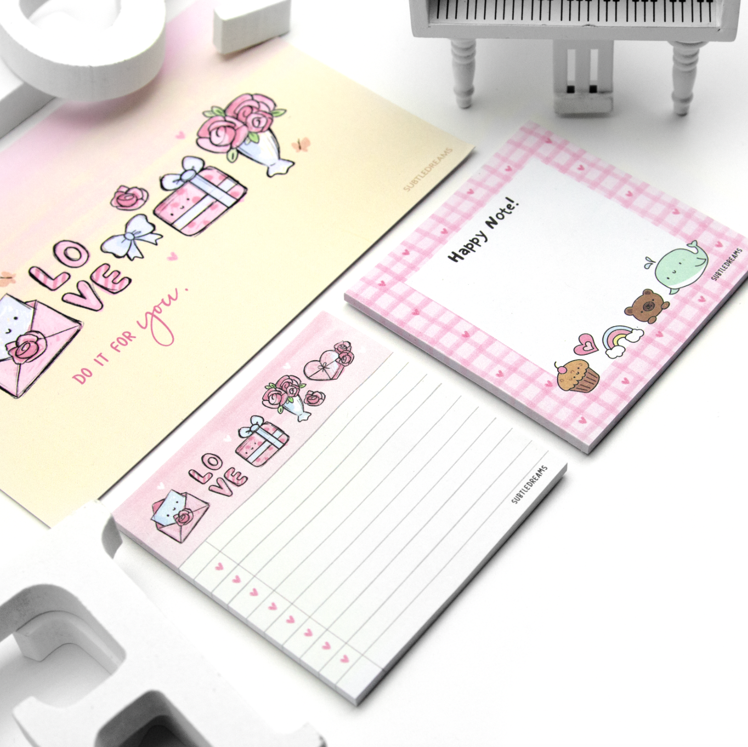 Pretty in Pink sticky notes