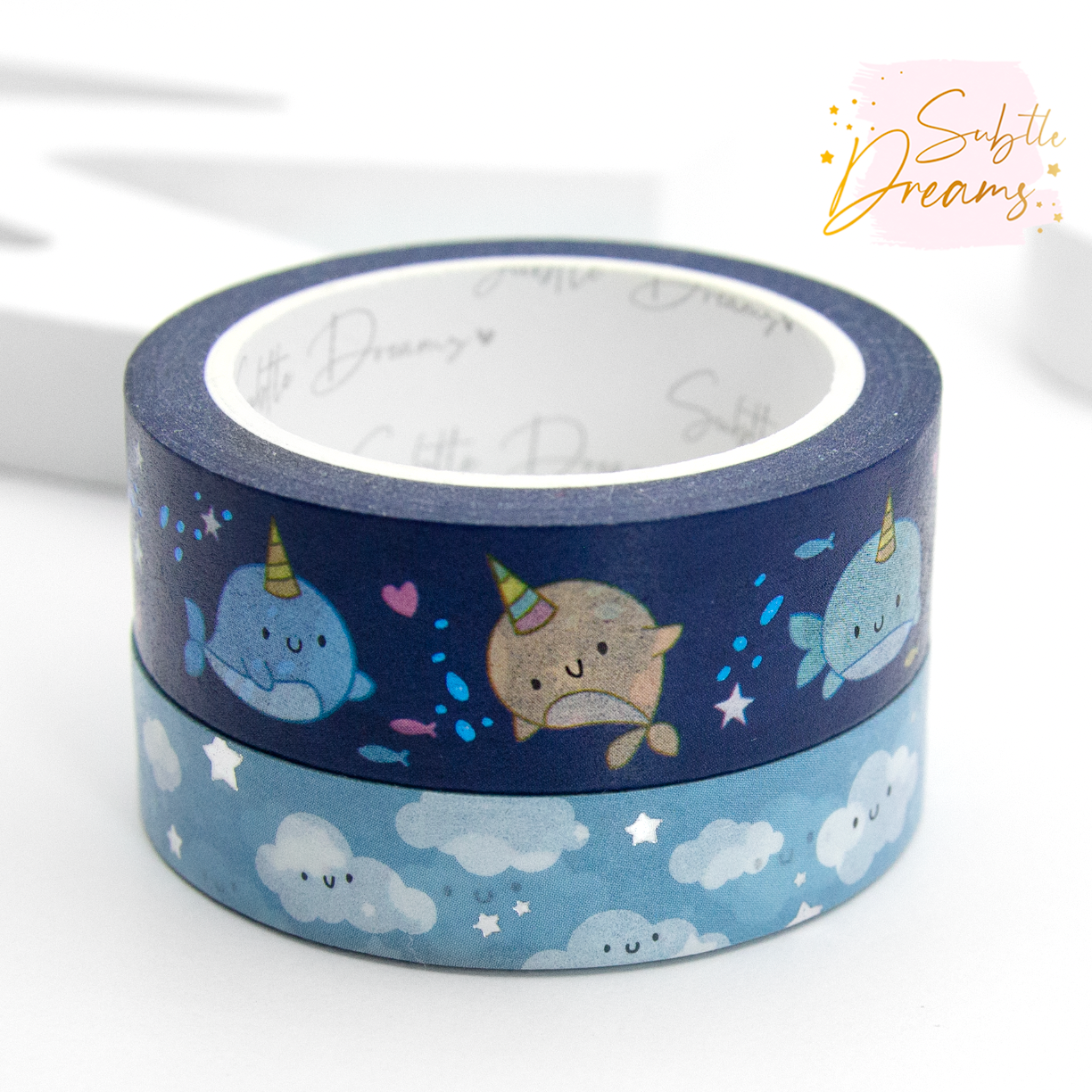 Endless blues narwhal washi