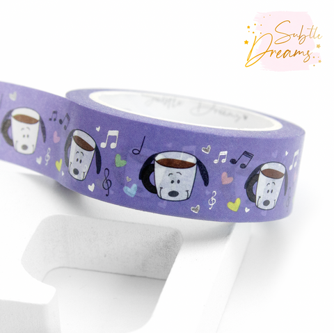 Snoopy cups washi, coffee, tea lovers