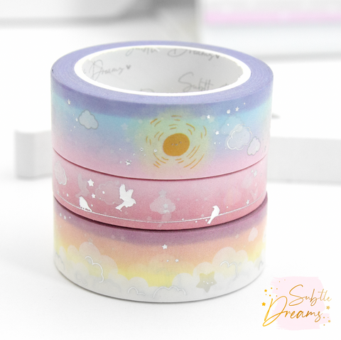 Little birdie, cloud washi