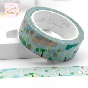 Oh, the places you'll go, map washi