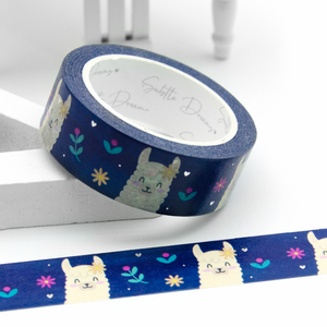 Planner llama washi