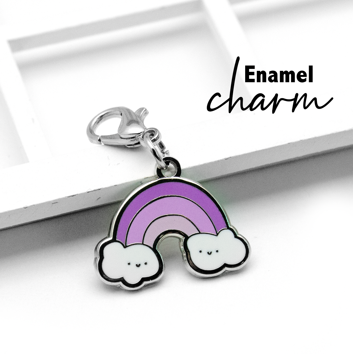 Perfect purple rainbow charm