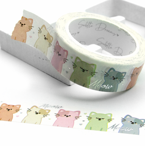 Purr-ty please, cat washi