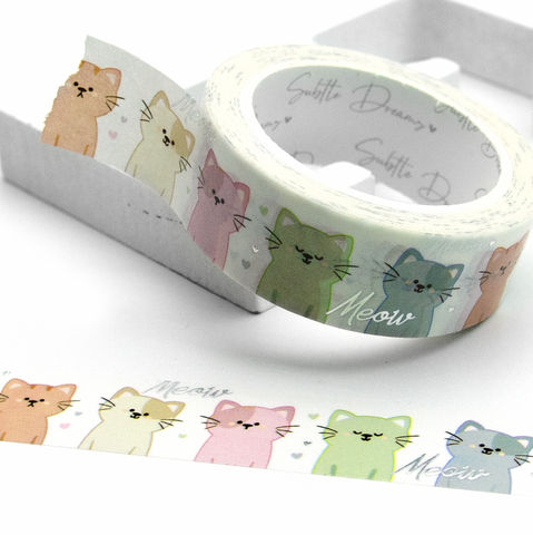 Purr-ty please, cat washi