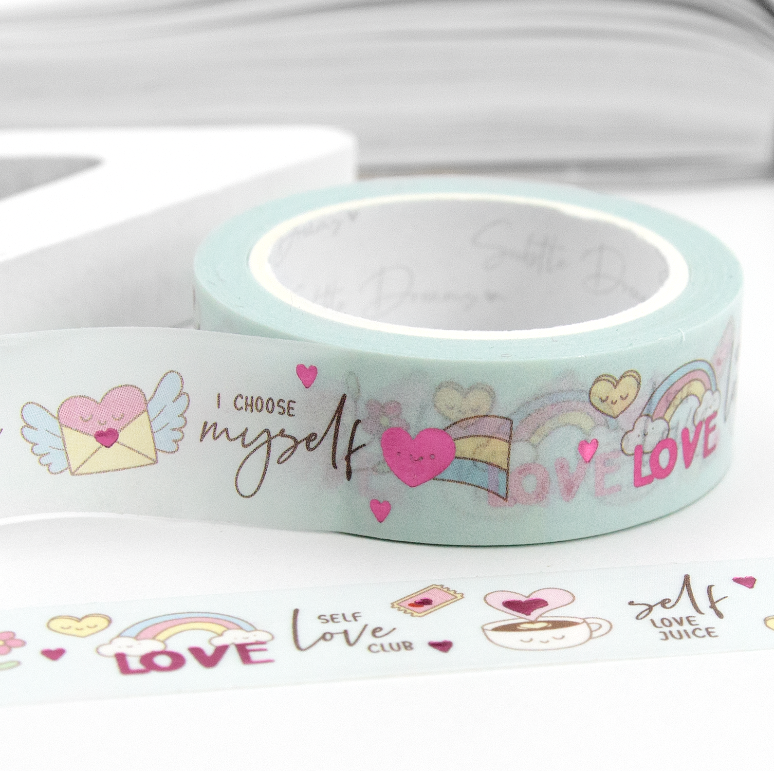 Self love club washi