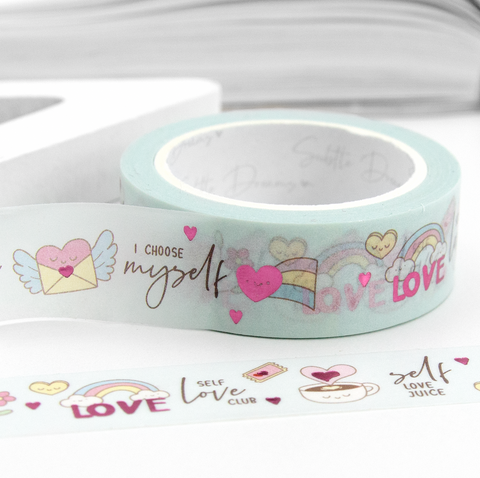 Self love club washi