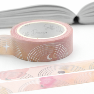 Peach ash, abstract washi