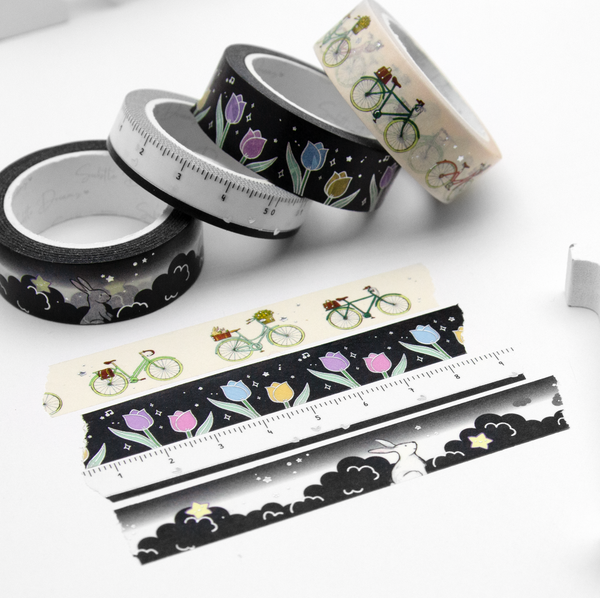 Black Tulip washi bundle| LIMITED STOCK!-10%off