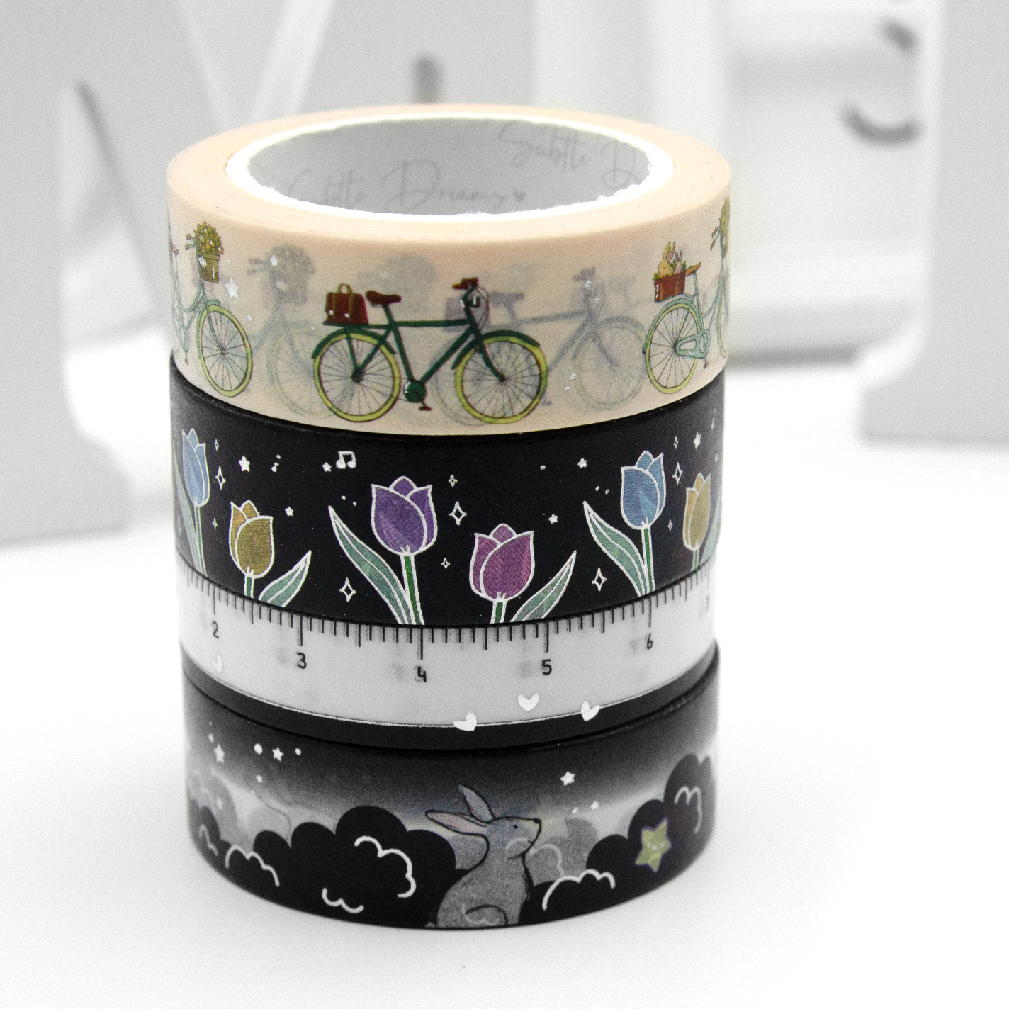 Black Tulip washi bundle| LIMITED STOCK!-10%off