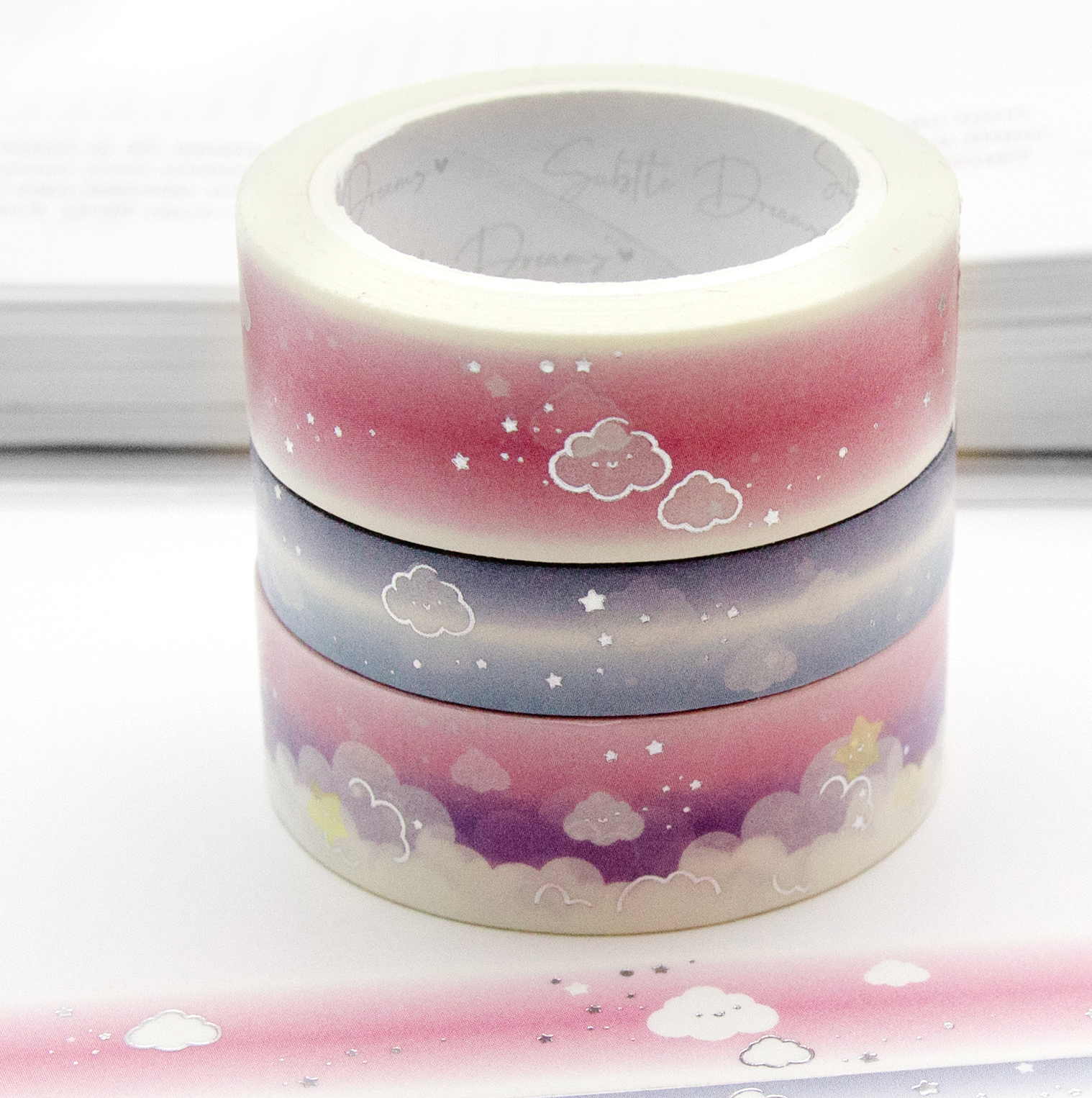 Lotus petal, cloud washi