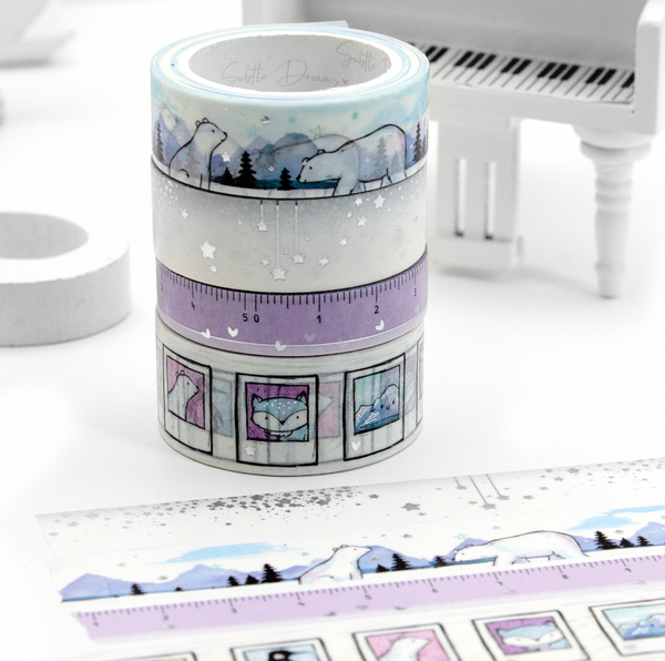 Snowbound washi bundle, hand sketched| LIMITED STOCK!-10%off