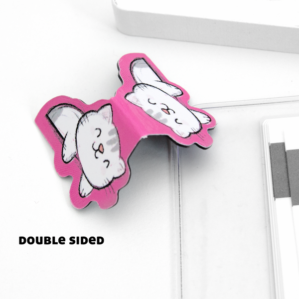 Kitty peek-a-boo magnetic bookmark