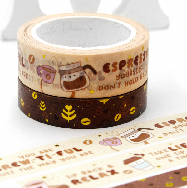 Espresso yourself, coffee lovers washi