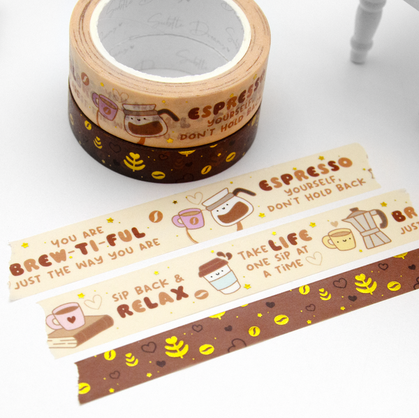 Espresso yourself, coffee lovers washi