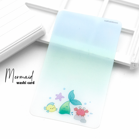 Under the sea washi card