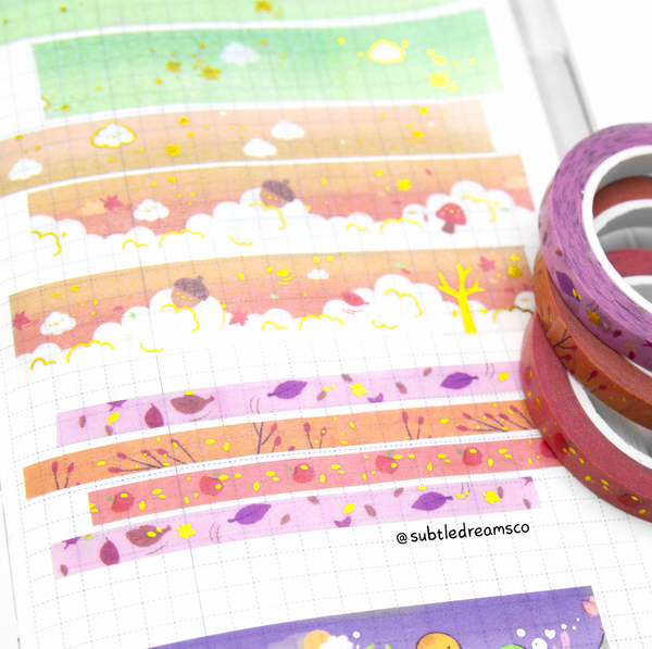 Fall essentials washi set of 3 | LIMITED STOCK!